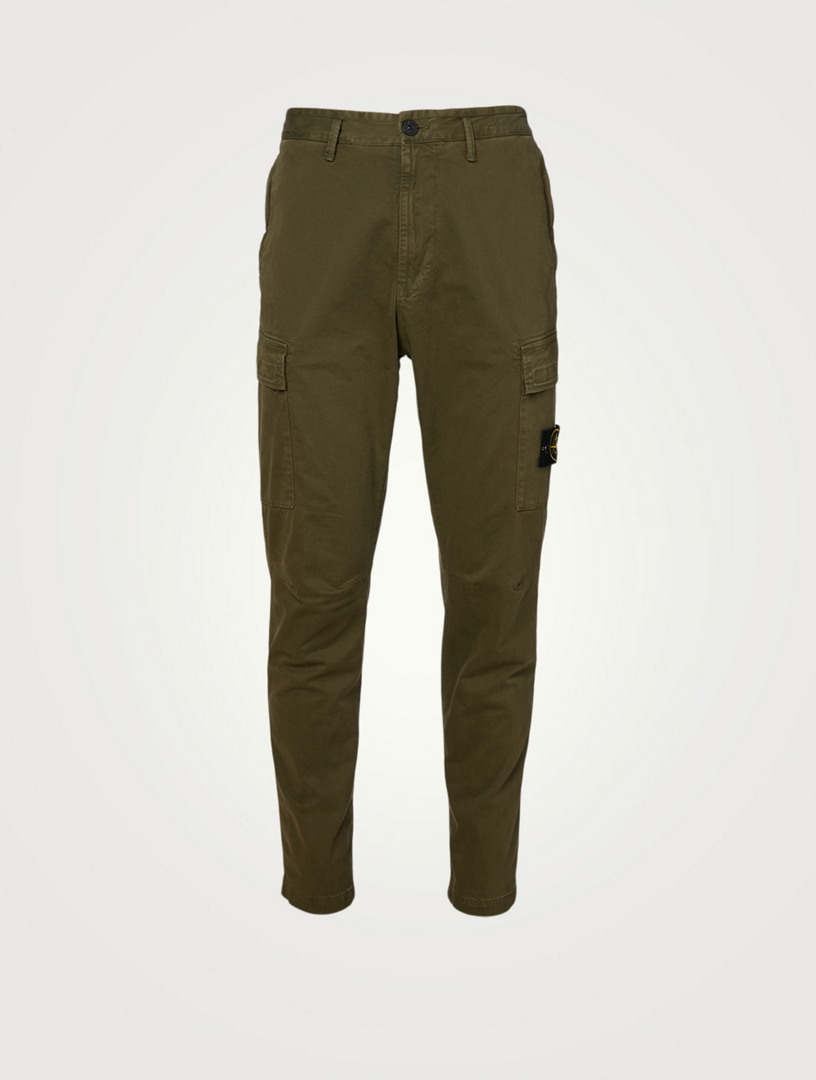 stone island cotton cargo pants