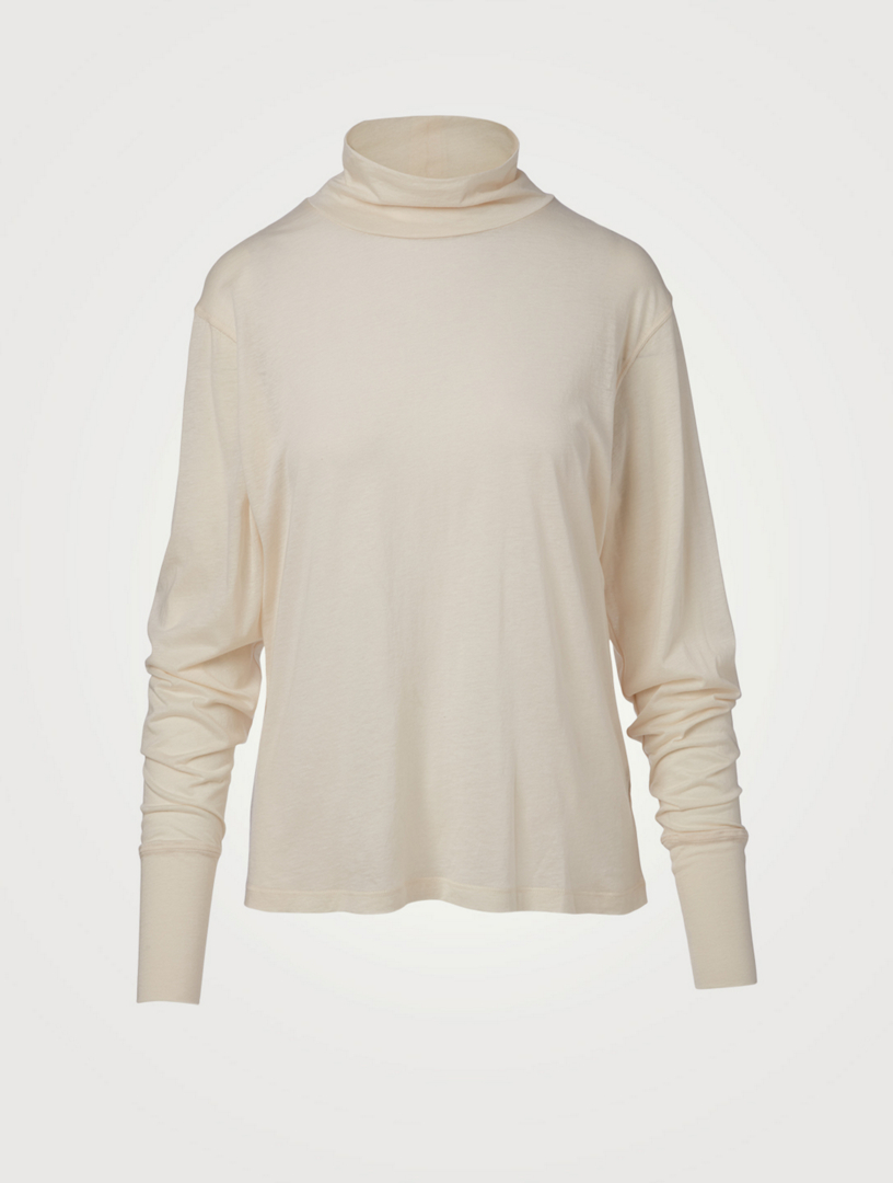 Hicks Cotton And Silk Turtleneck Top