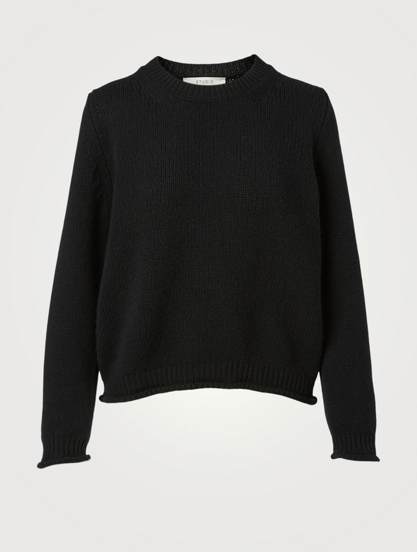 STUDIO NICHOLSON Kaneko Wool Crewneck Sweater | Holt Renfrew Canada