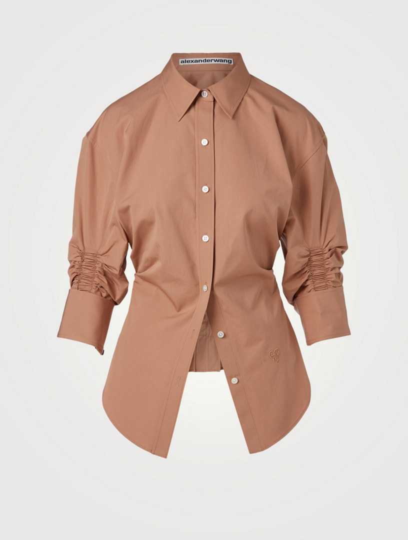 alexander wang deconstructed cotton shirt