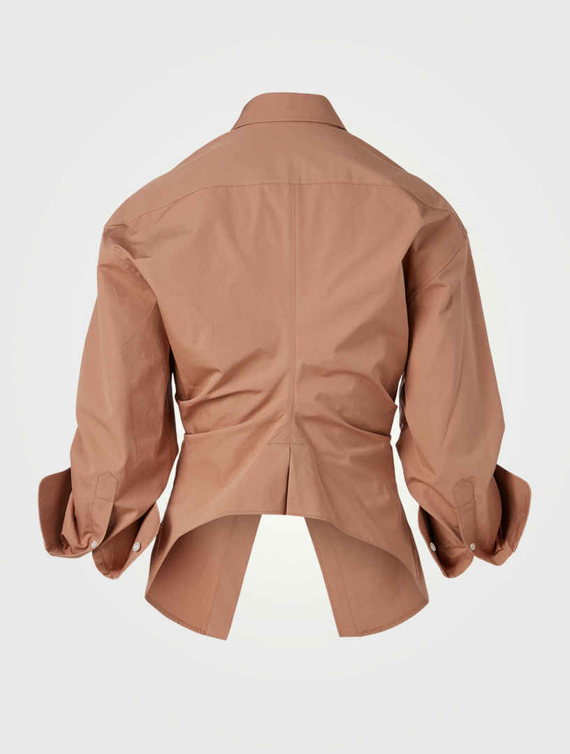 alexander wang deconstructed cotton shirt