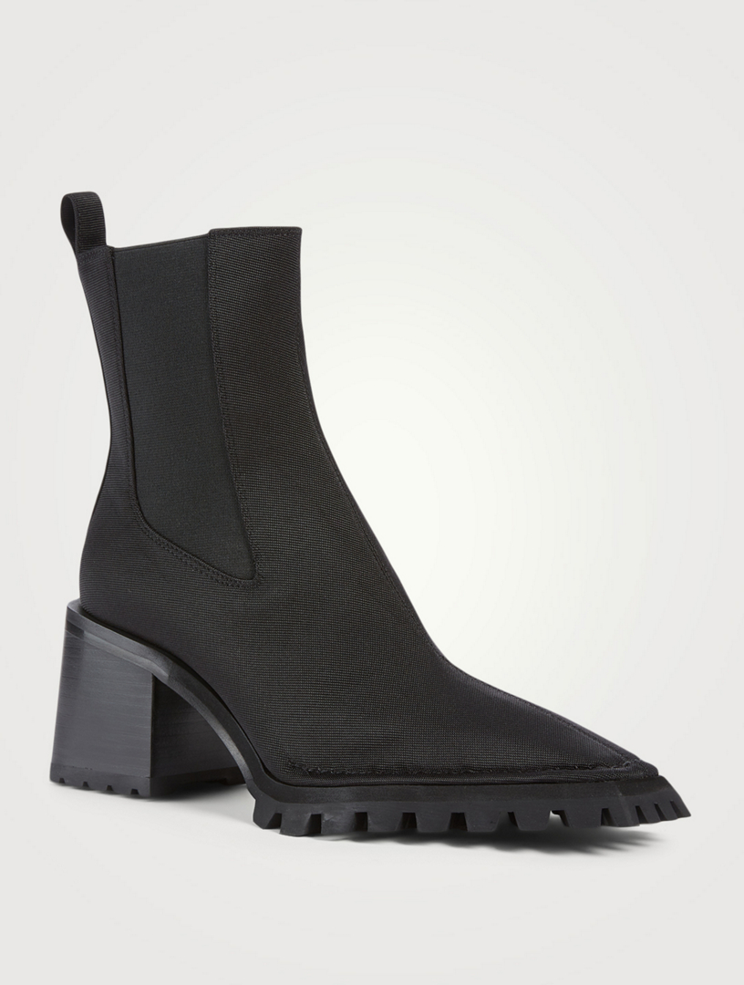 ALEXANDER WANG Parker Stretch Nylon Lug Heeled Chelsea Boots | Holt ...