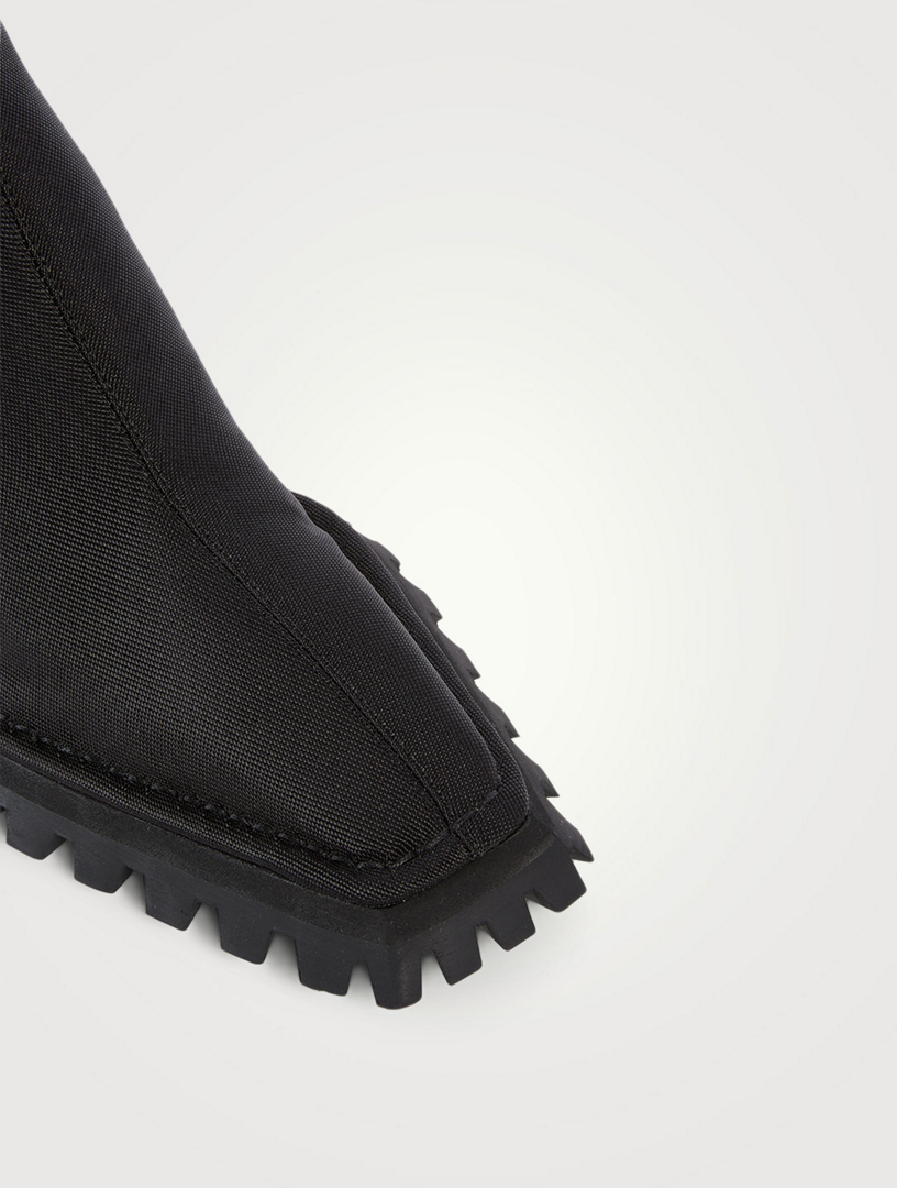 ALEXANDER WANG Parker Stretch Nylon Lug Heeled Chelsea