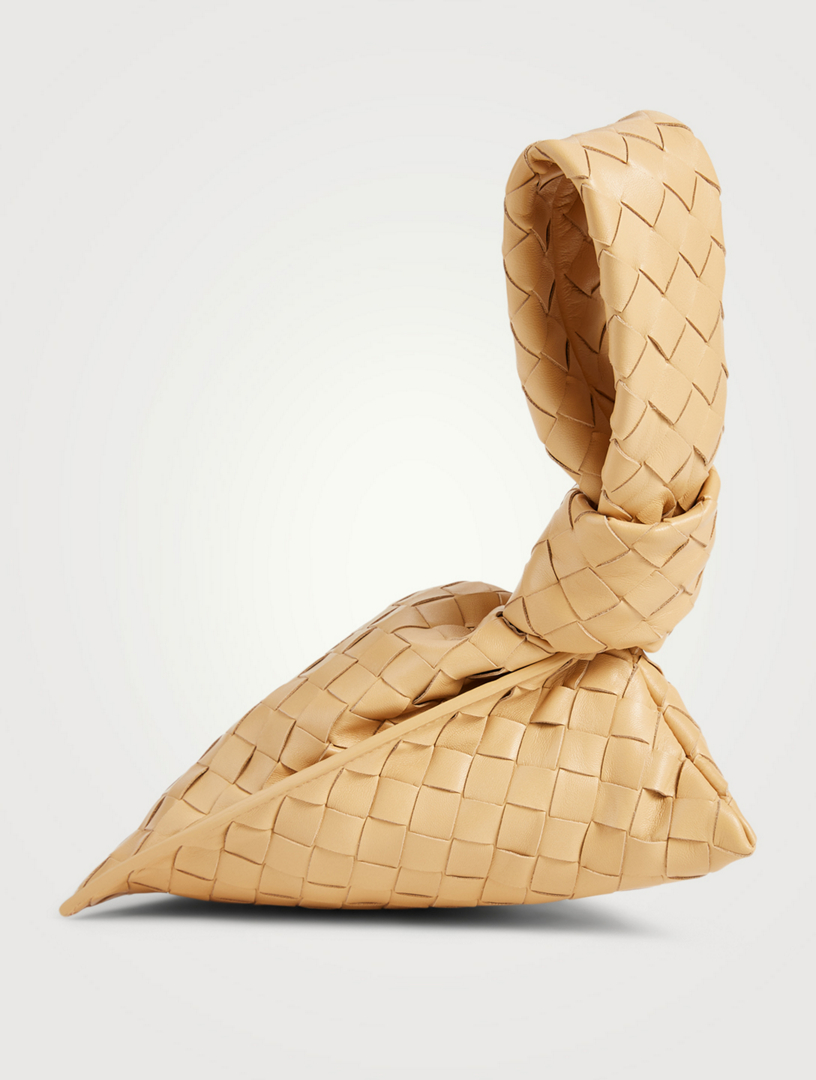 BOTTEGA The Mini Twist Intrecciato Leather Pouch Bag Holt