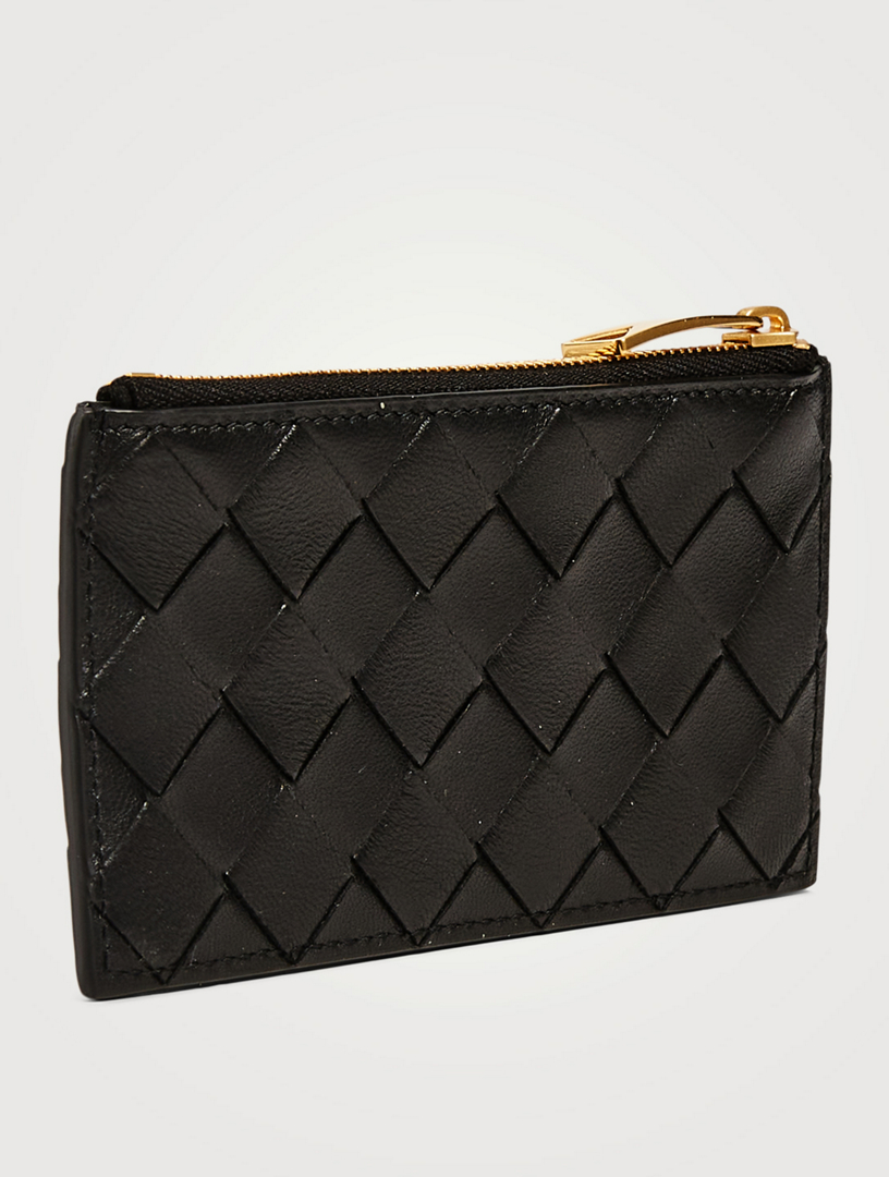 BOTTEGA Intrecciato Leather Zippered Card Holder Holt Renfrew