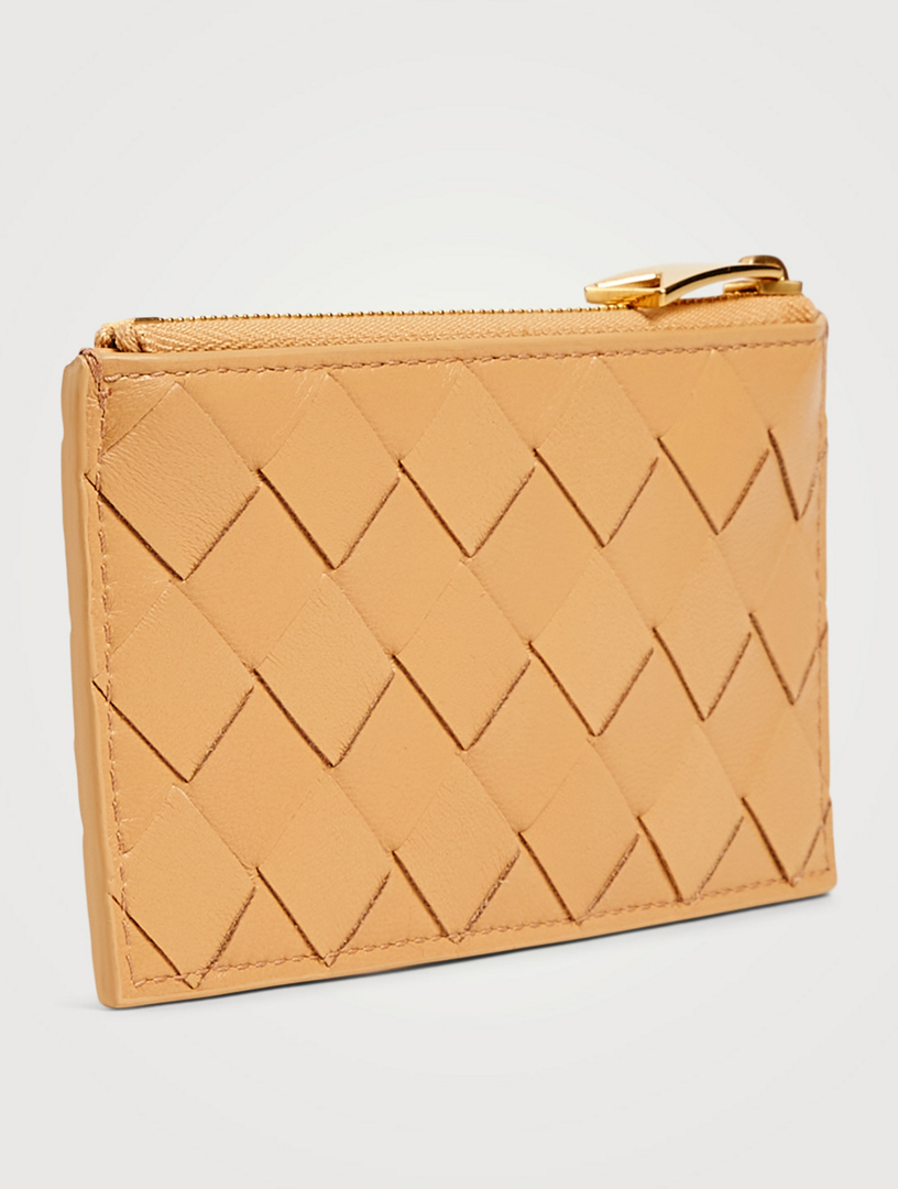 BOTTEGA VENETA Intrecciato Leather Zippered Card Holder | Holt Renfrew ...