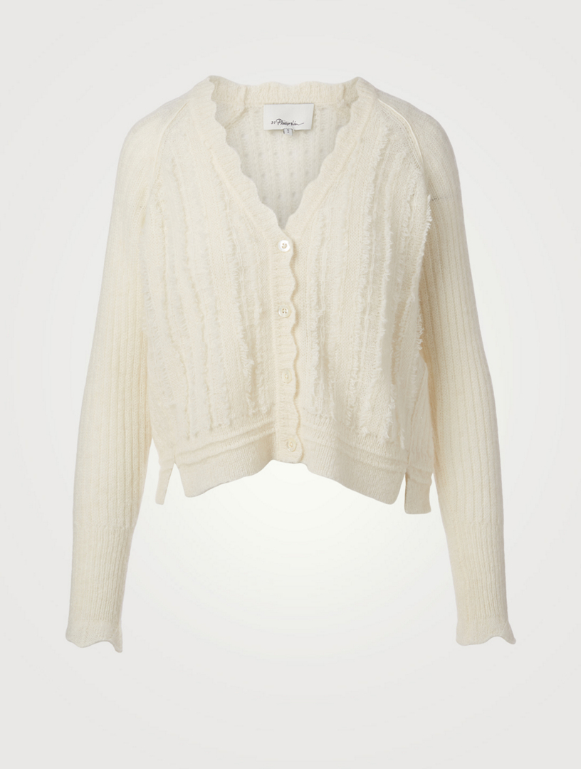 boxy v neck cardigan