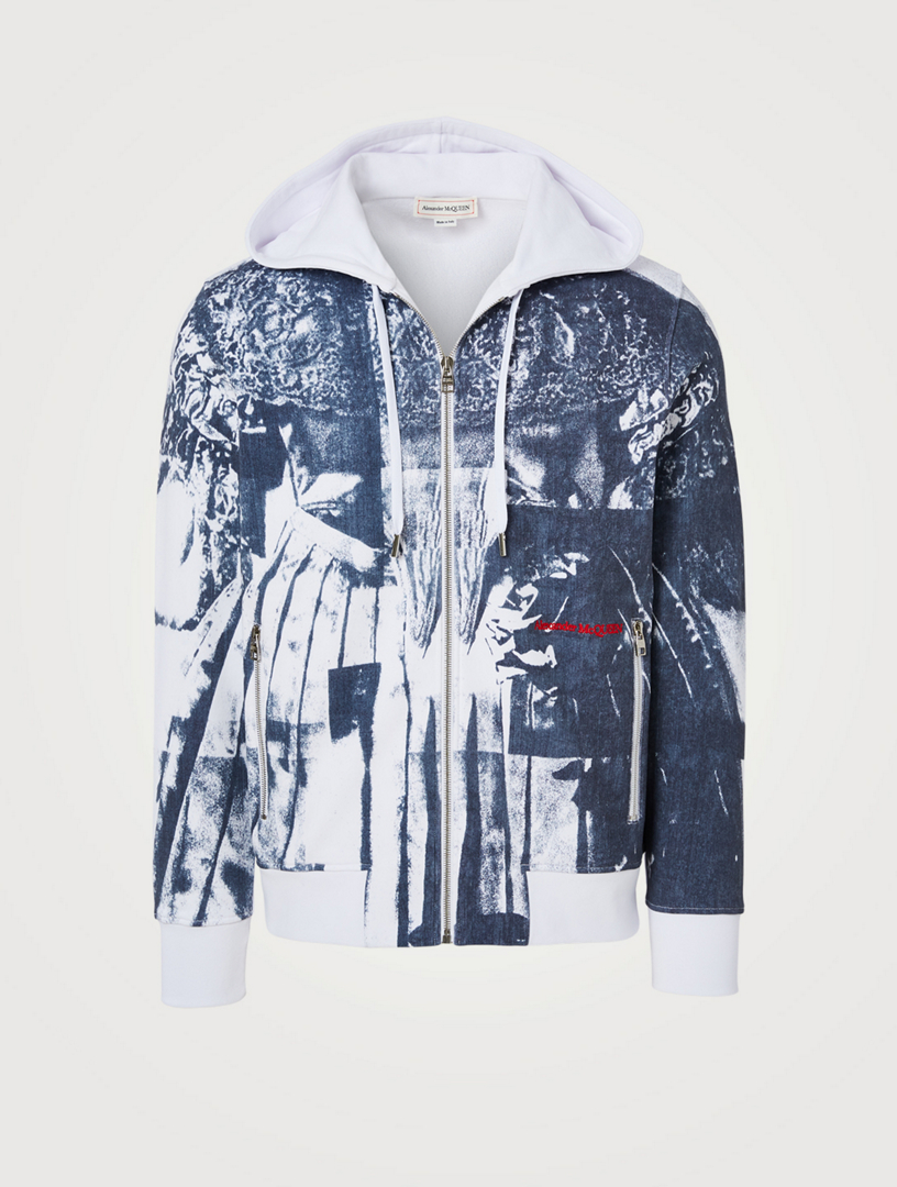 alexander mcqueen zip hoodie