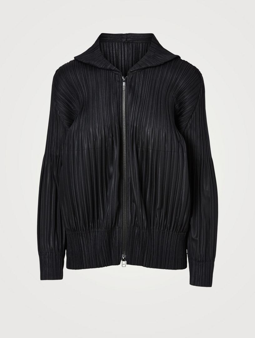 PLEATS PLEASE ISSEY MIYAKE Fluffy Basics Zip Hoodie | Holt Renfrew Canada PLEATS PLEASE ISSEY MIYAKE Fluffy Basics Zip Hoodie | Holt Renfrew Canada