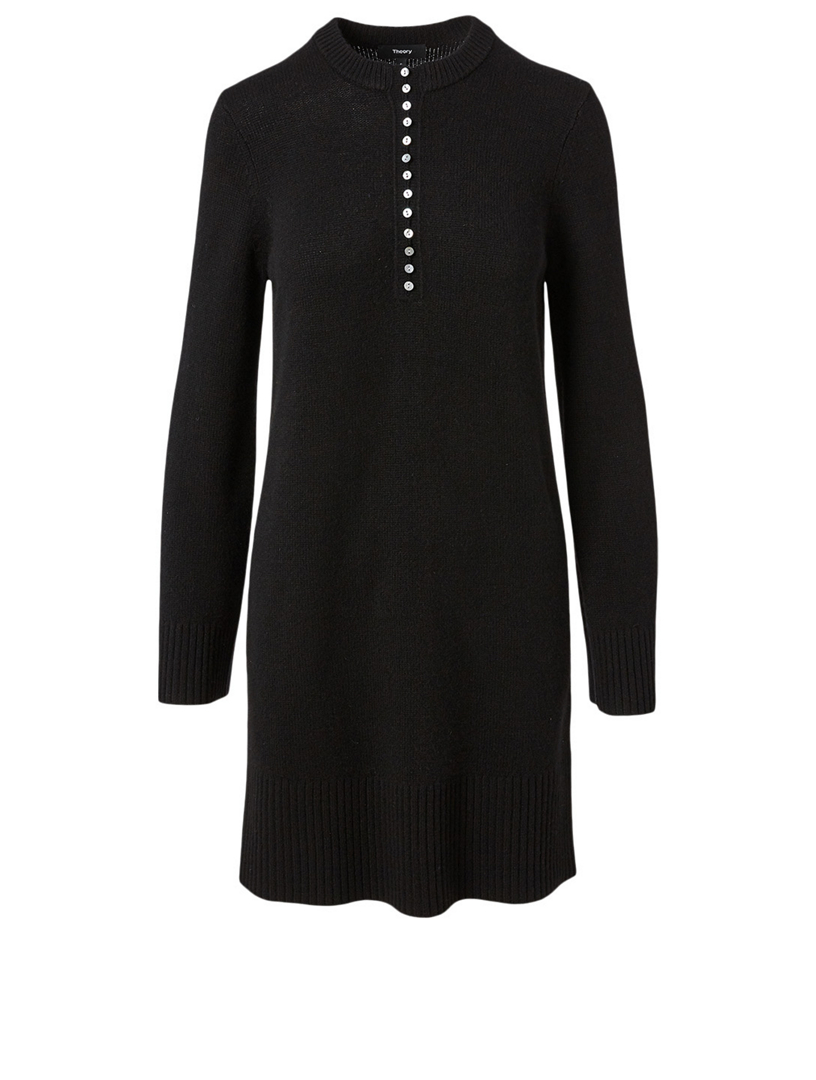 THEORY Cashmere Long-Sleeve Henley Dress | Holt Renfrew Canada