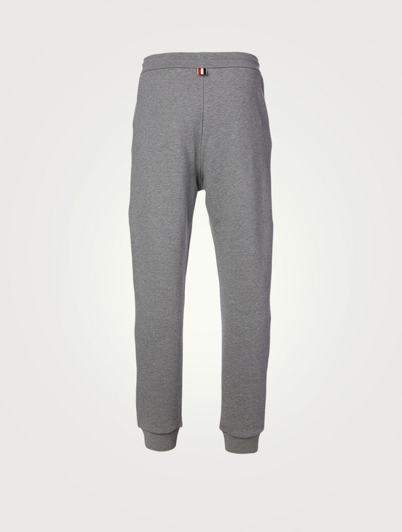 thom browne black sweatpants