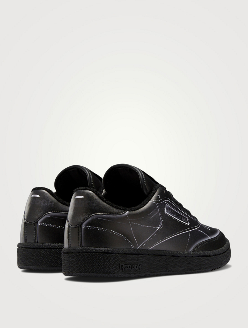 MAISON MARGIELA X REEBOK Project 0 Club C Trompe L'Oeil Leather ...