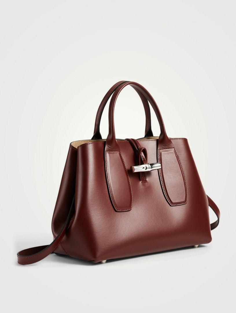 LONGCHAMP Medium Roseau Leather Top Handle Bag | Holt Renfrew Canada