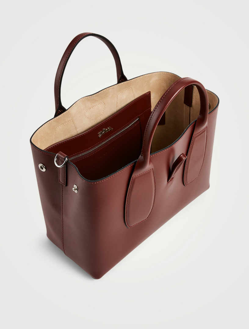 LONGCHAMP Medium Roseau Leather Top Handle Bag Holt Renfrew Canada