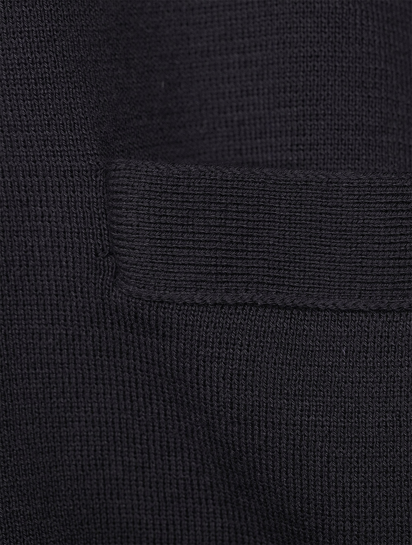 THOM BROWNE Cotton Milano Stitch Cardigan With Stripe Armband | Holt ...