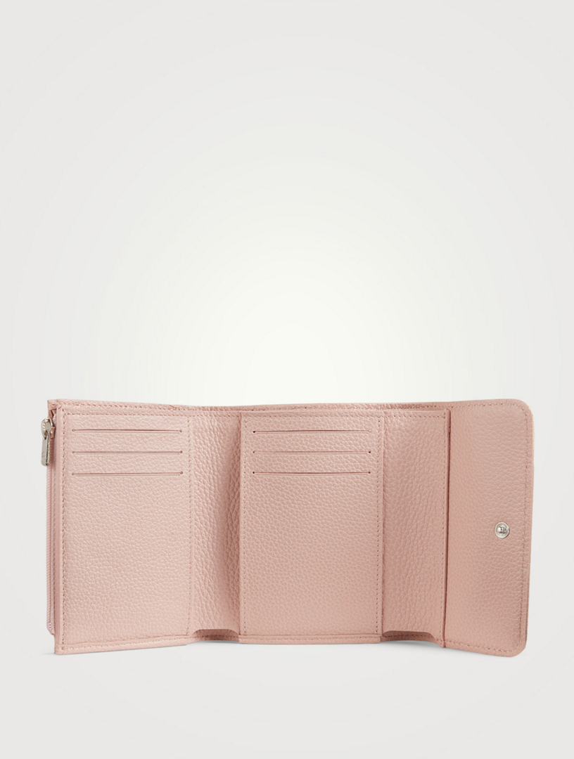 LONGCHAMP Le Foulonné Leather Compact Trifold Wallet | Holt Renfrew Canada