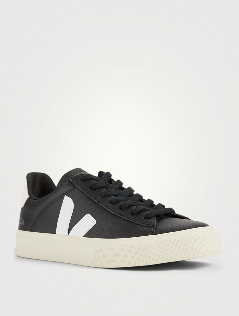 veja campo leather sneakers black