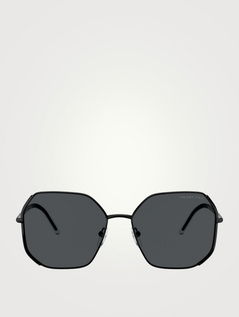PRADA Polarized Geometric Sunglasses 
