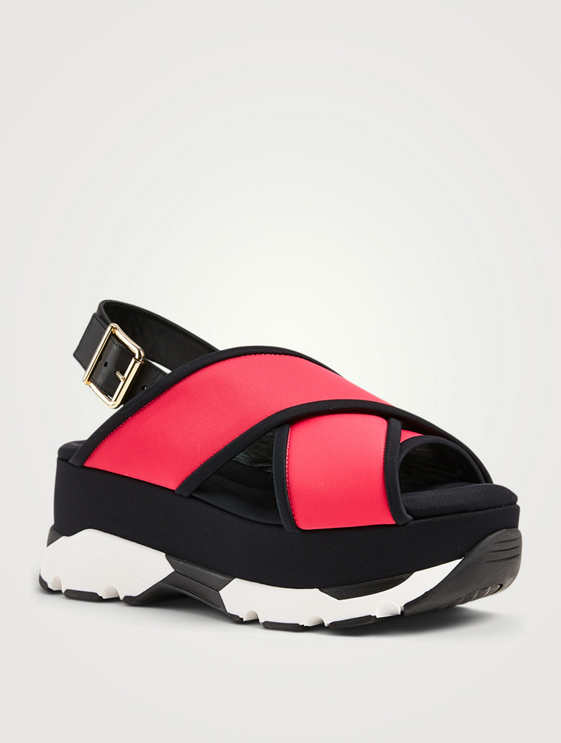MARNI Fussbett Neoprene Platform Slingback Sandals | Holt Renfrew Canada