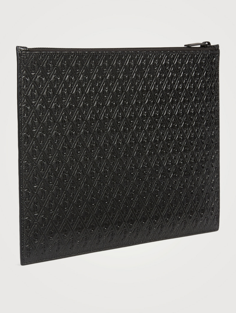 SAINT LAURENT YSL Monogram Embossed Leather Pouch Holt Renfrew Canada