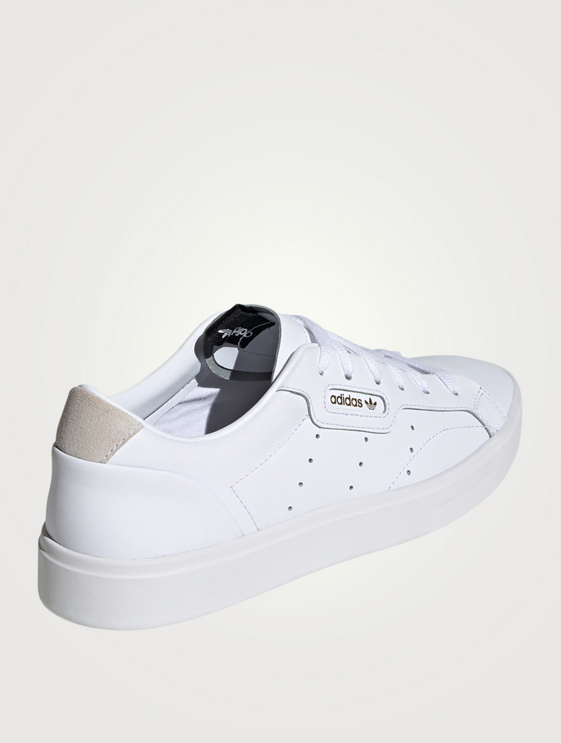 sleek leather sneaker