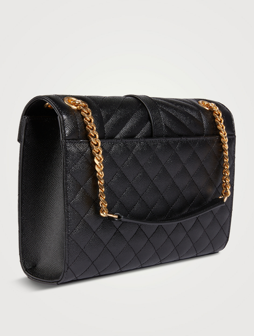 SAINT LAURENT Medium YSL Monogram Leather Envelope Bag | Holt Renfrew ...