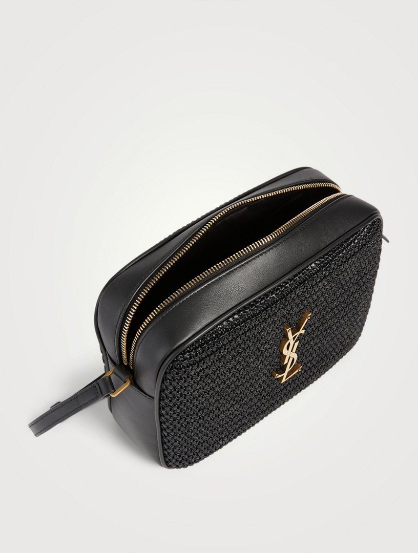 SAINT LAURENT Medium Lou YSL Monogram Raffia Camera Bag | Holt Renfrew ...