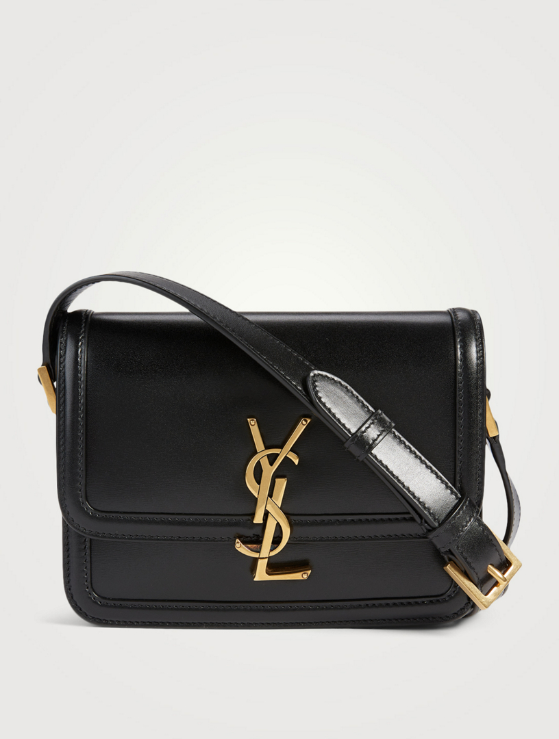 SAINT LAURENT Small Solferino YSL Monogram Leather Crossbody Bag Holt