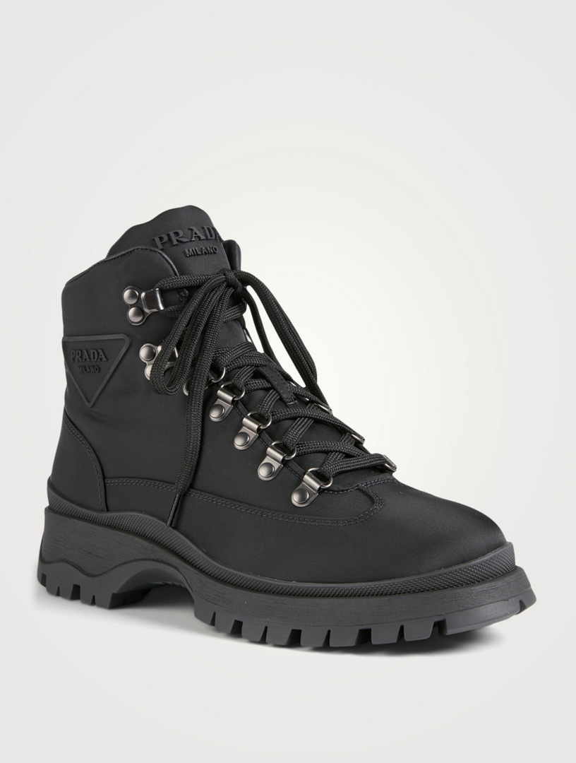 prada canvas hiker boots