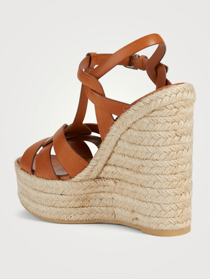 saint laurent tribute espadrille wedge