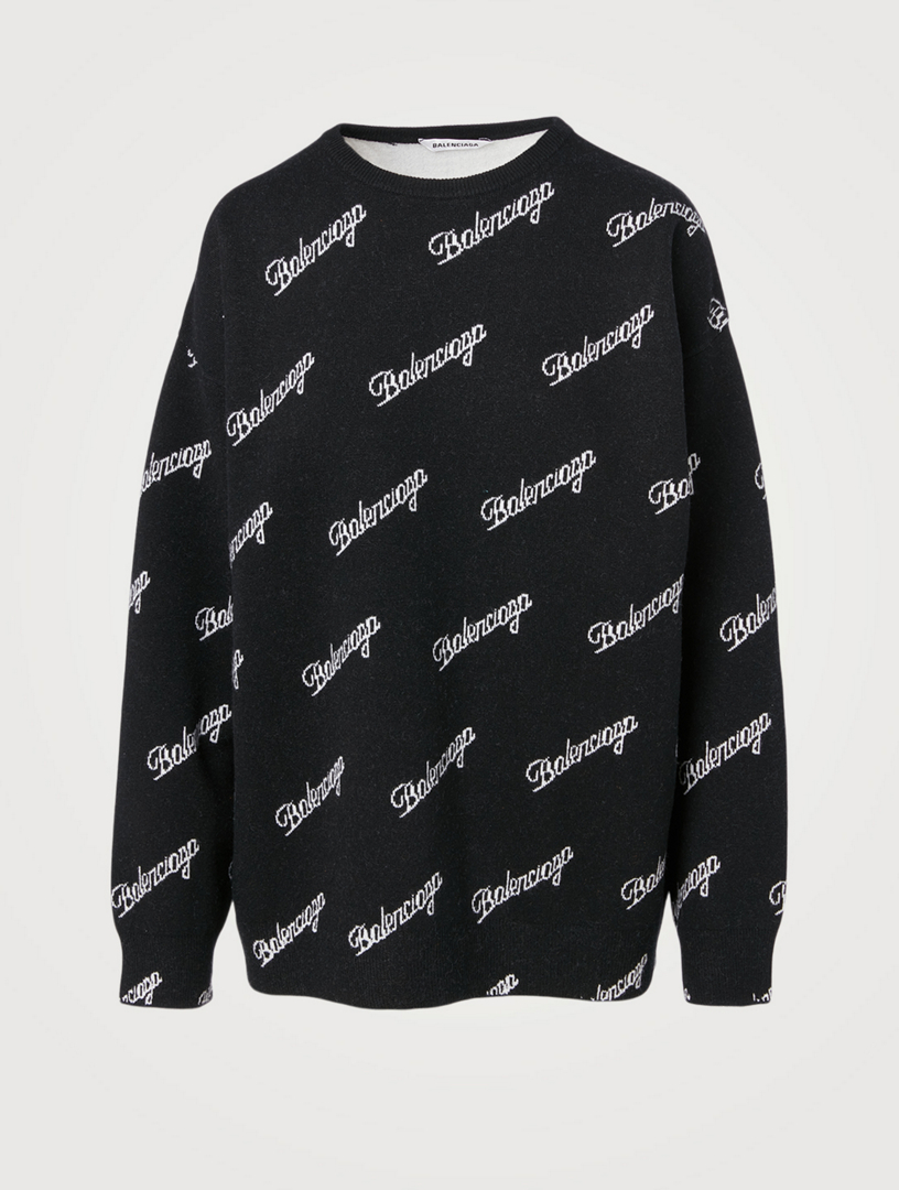 balenciaga print sweater