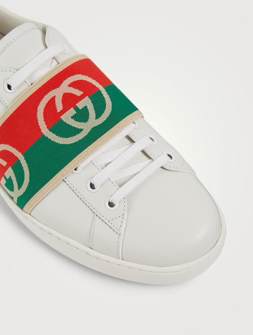 gucci elastic ace sneakers