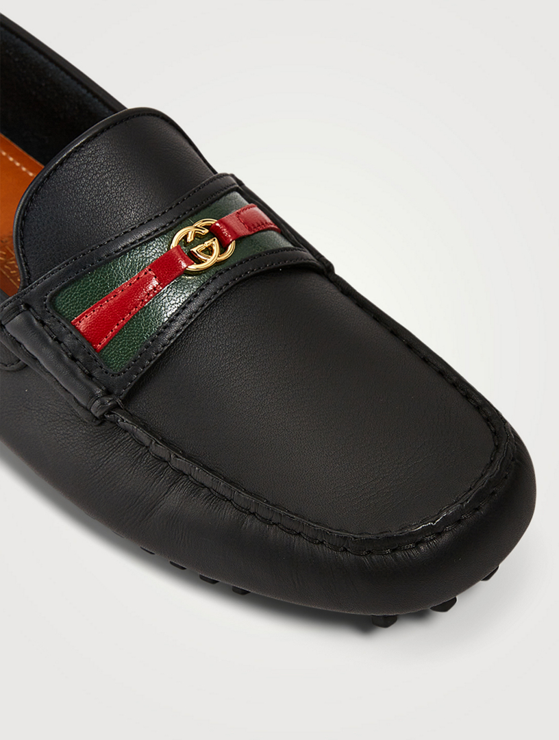 gucci leather driver