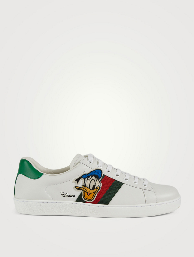 men's gucci white leather sneakers