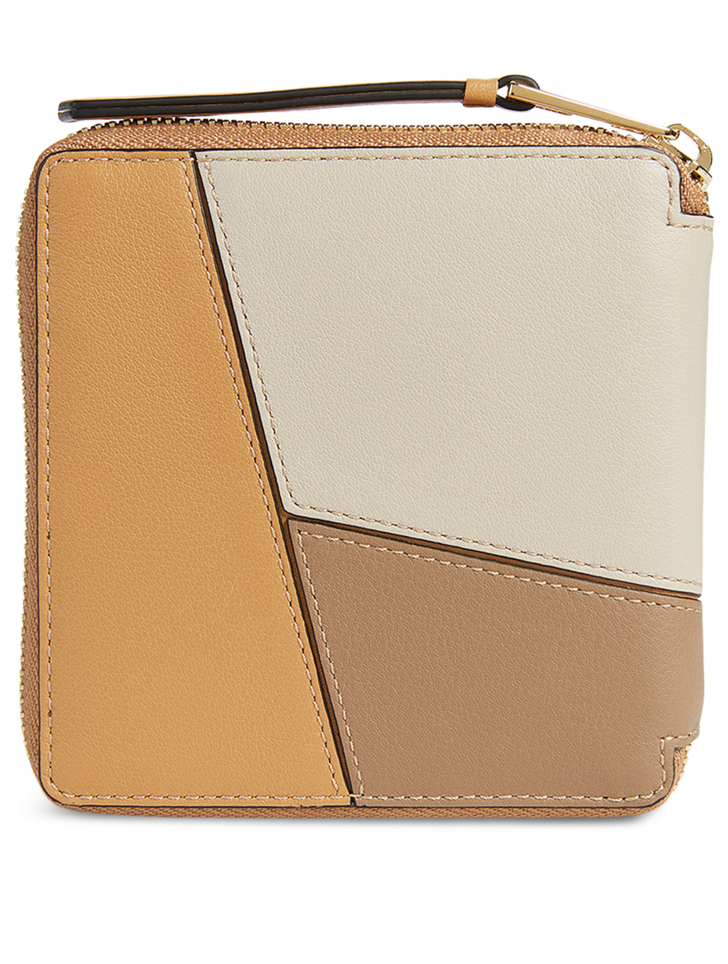 wallet puzzle zip square leather loewe