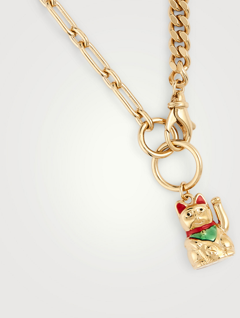maneki neko necklace