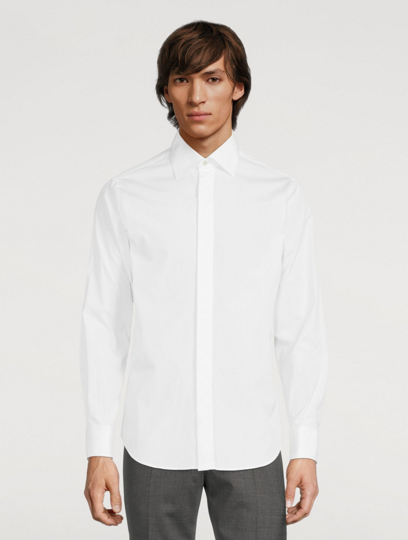 canali tuxedo shirt