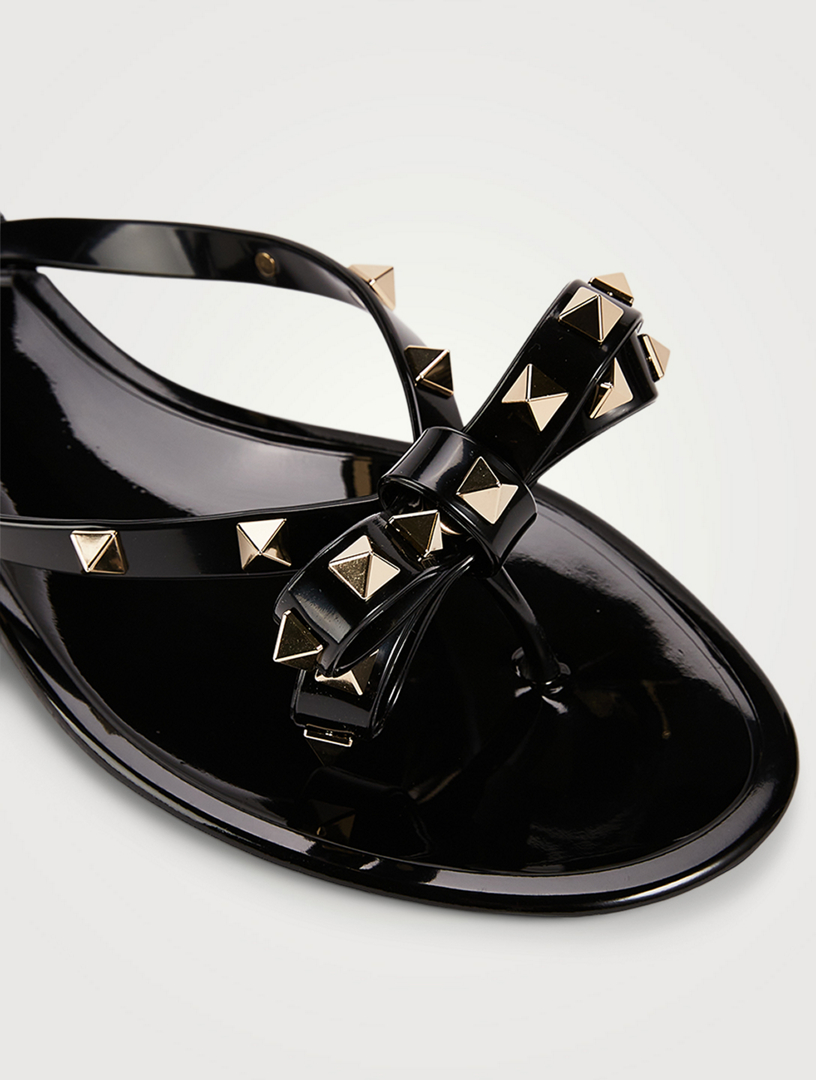 valentino jelly sandals black