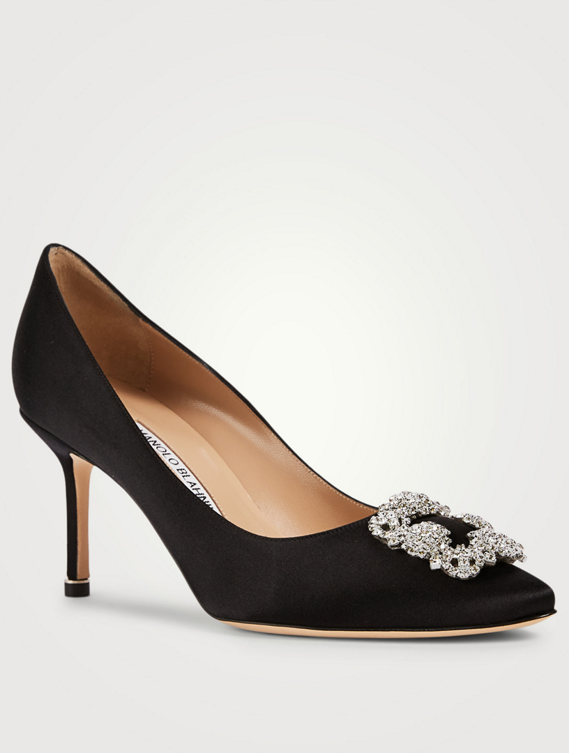 MANOLO BLAHNIK Hangisi 70 Satin Pumps | Holt Renfrew