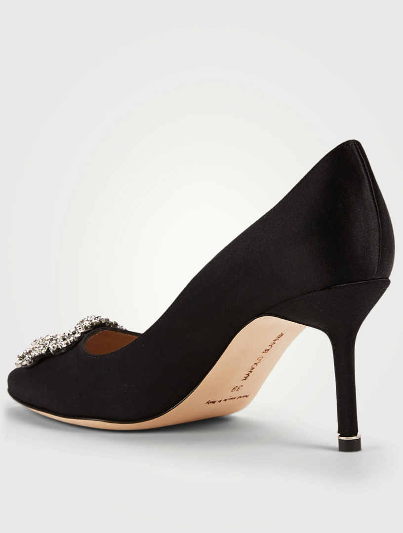 MANOLO BLAHNIK Hangisi 70 Satin Pumps | Holt Renfrew