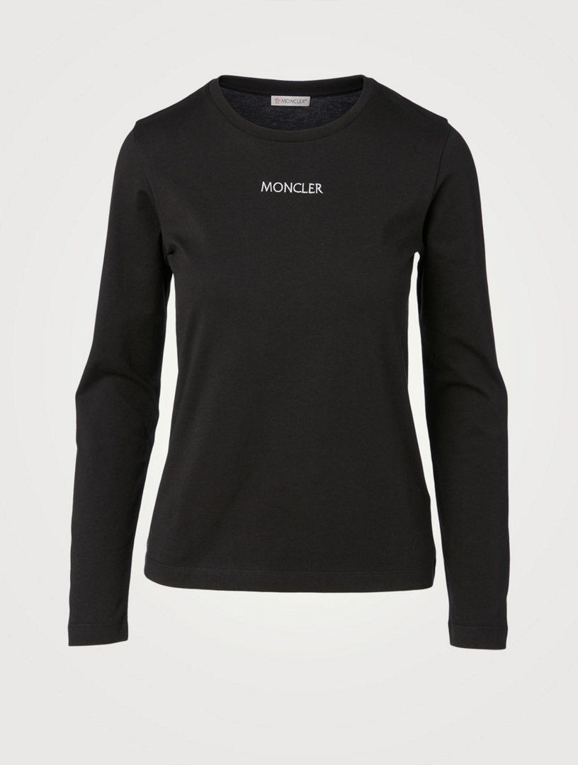 MONCLER Cotton Long-Sleeve T-Shirt With Logo | Holt Renfrew Canada