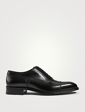 TOM FORD Claydon Leather Lace-Up Oxford Shoes Mens Black