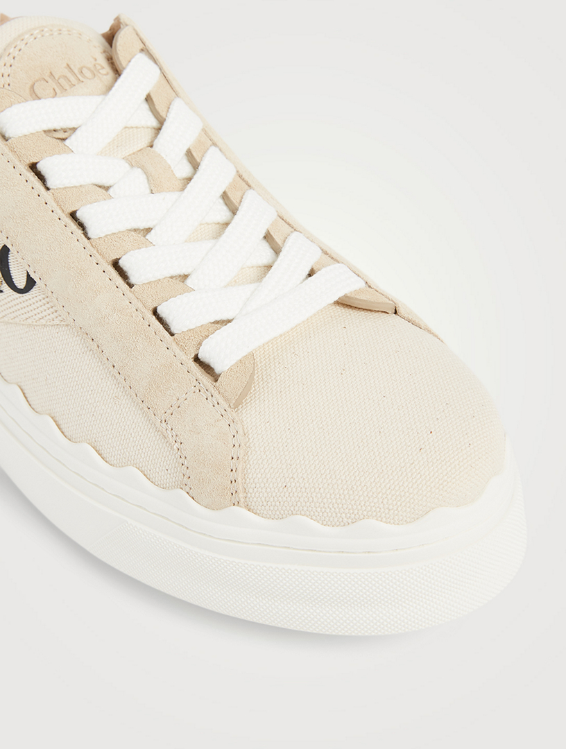 CHLOÉ Lauren Canvas And Suede Sneakers Holt Renfrew Canada
