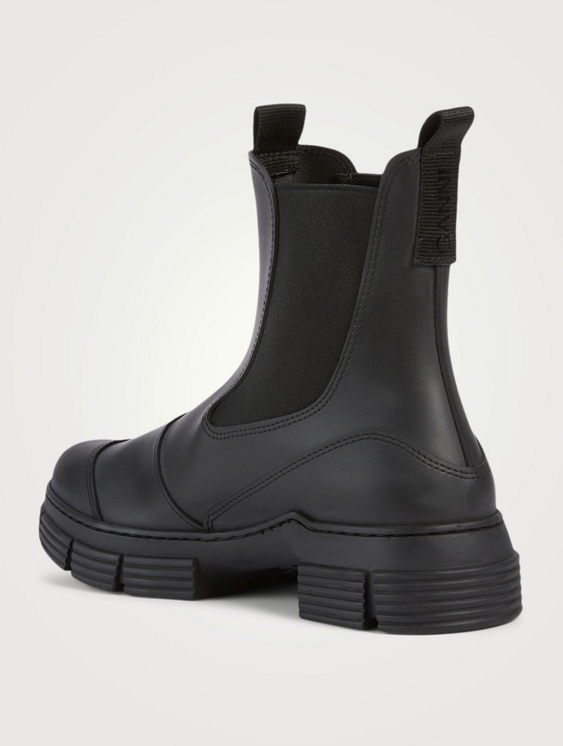 rubber sole chelsea boots womens