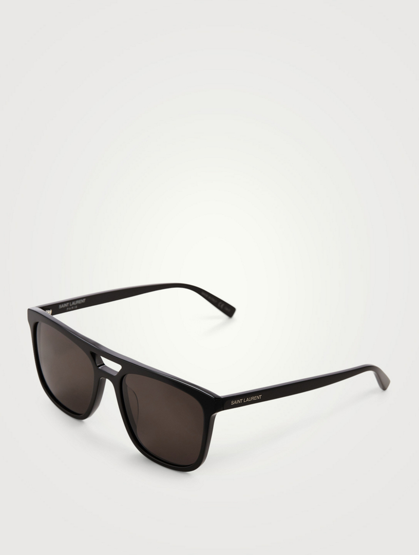 SAINT LAURENT SL 455 Rectangular Sunglasses | Holt Renfrew Canada