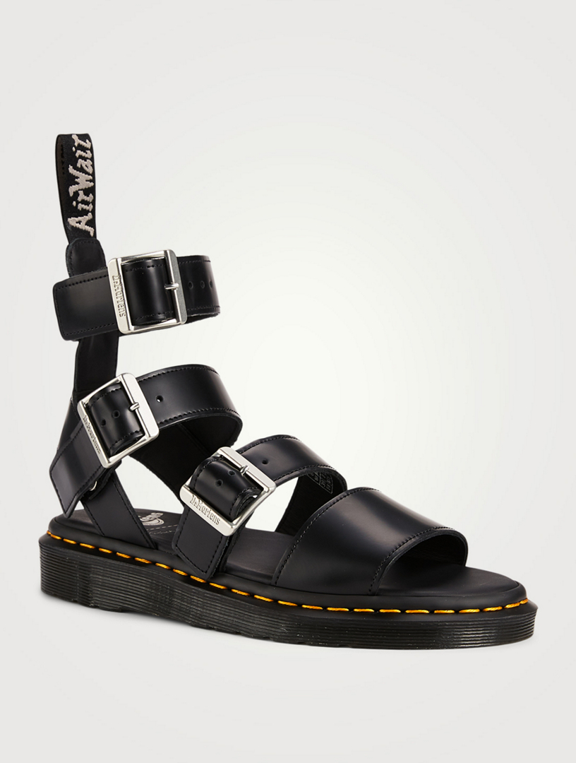 DR. MARTENS X RICK OWENS Women's Gryphon Leather Gladiator Sandals ...