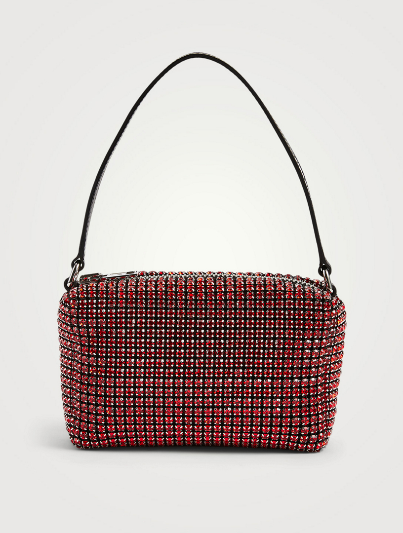 ALEXANDER WANG Medium Heiress Rhinestone Mesh Pouch Bag | Holt Renfrew ...