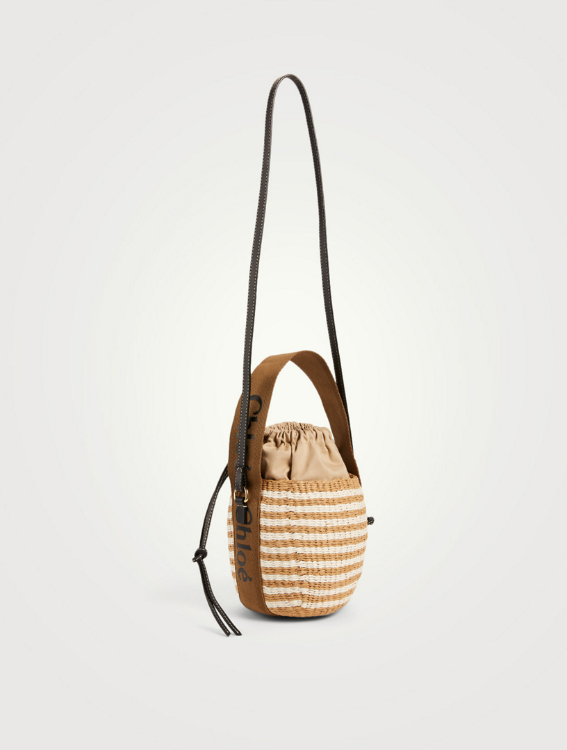 chloe raffia woody bag