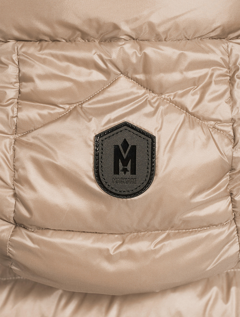 MACKAGE Ivy Sateen Fitted Down Jacket With Hood Holt Renfrew Canada