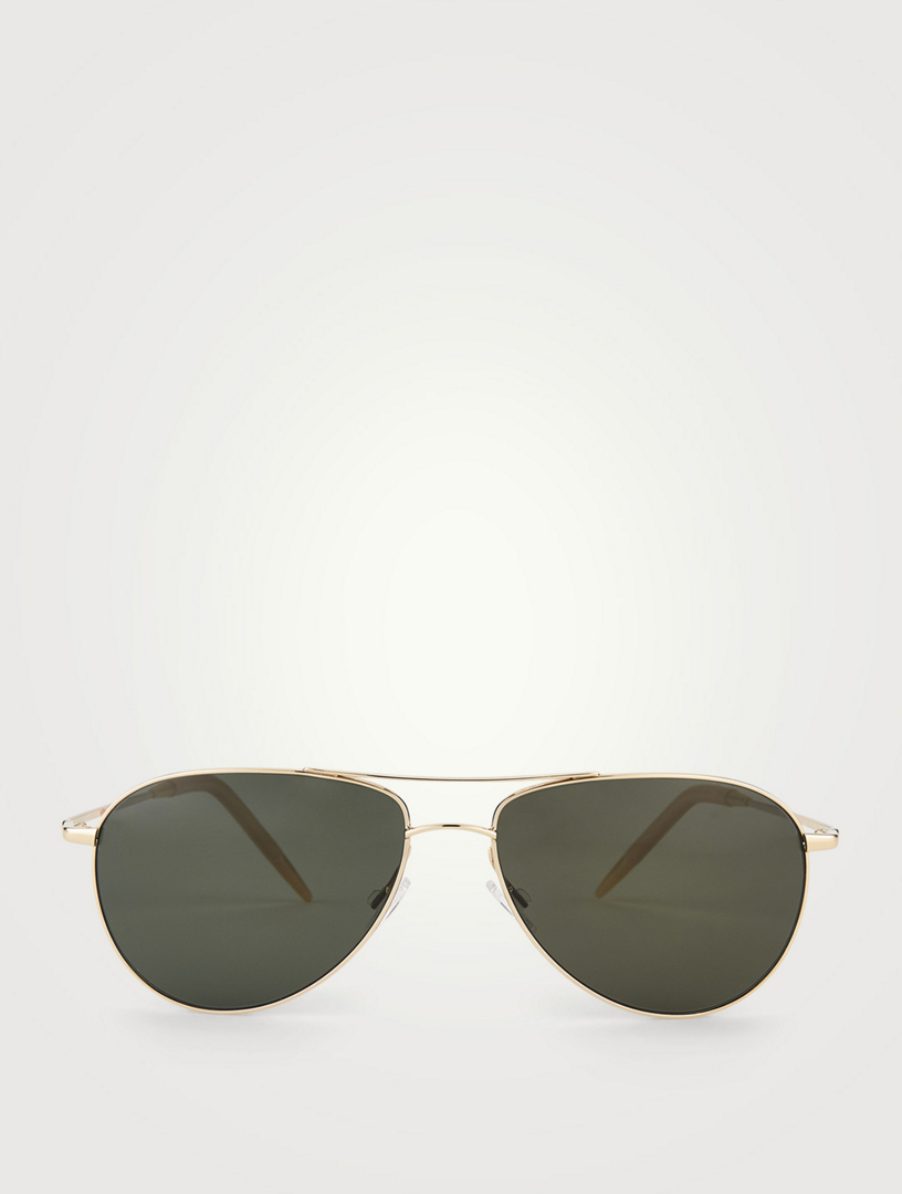 OLIVER PEOPLES Benedict Aviator Sunglasses | Holt Renfrew Canada